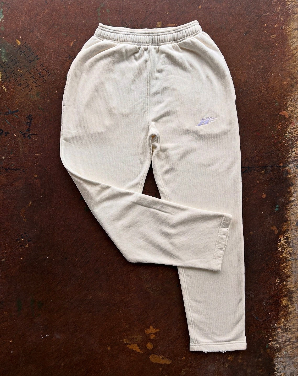 Cream Washed jogger