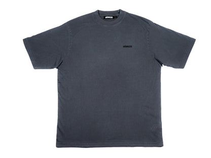 T-shirt con scritta "Ostrica Nera"